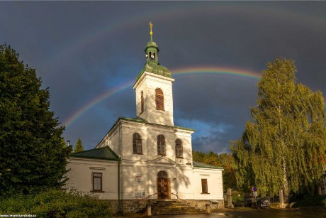 Podvečerní malování duhou - Kostel sv. Ducha -  Arnultovice - Foto Petr Germanič 0922