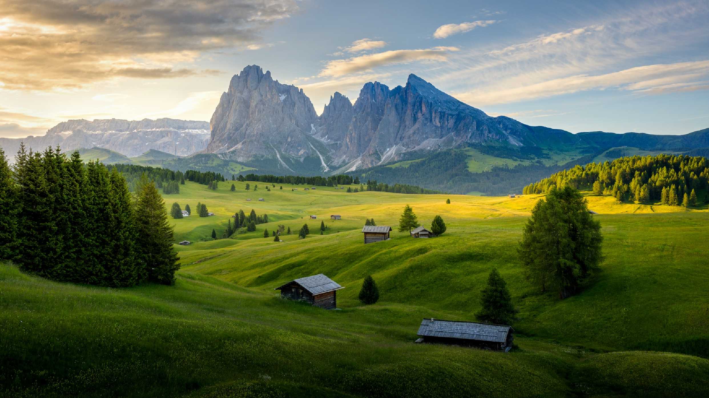 Typická krajina Alpe di Siusi - Foto Petr Kovář 0224